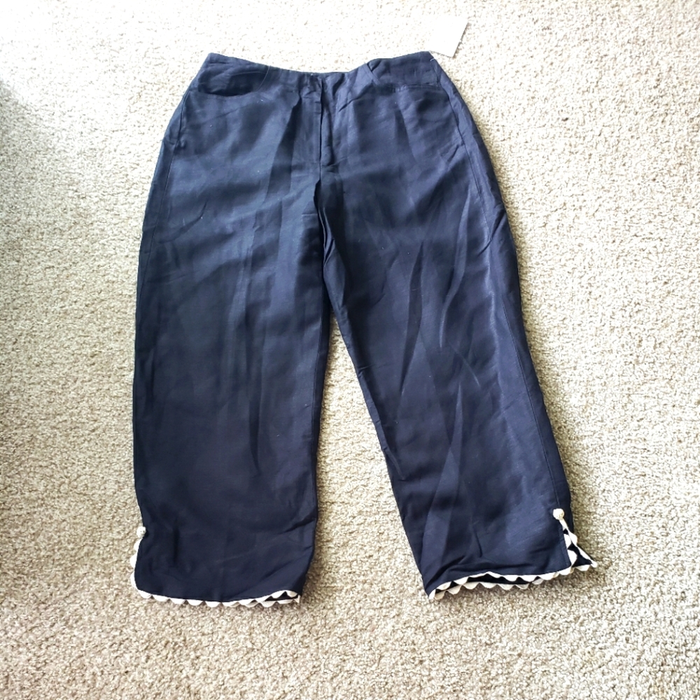 Larry Levine Linen & Rayon women's Cropped 26